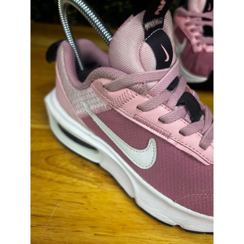 Nike Air Max INTRLK Lite Kids Pink White Running Shoes DH9394-601 Size 13C